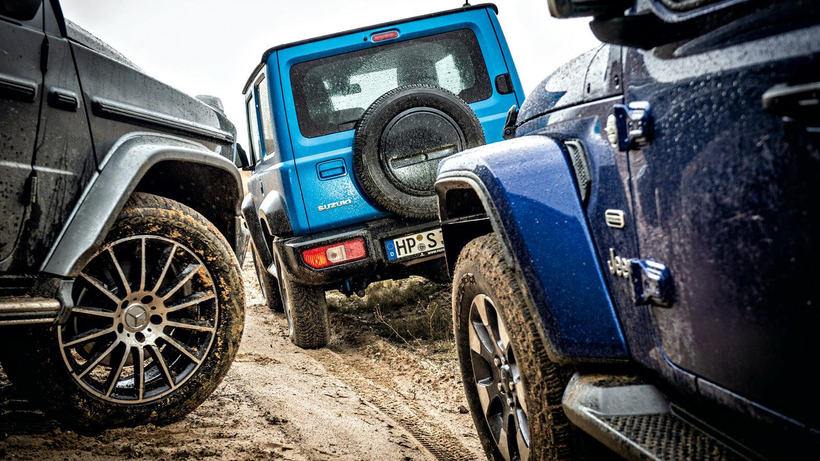 ΣΥΓΚΡΙΤΙΚΟ «ΛΑΣΠΗΣ»: Mercedes G-Class VS Jeep Wrangler VS Suzuki Jimny