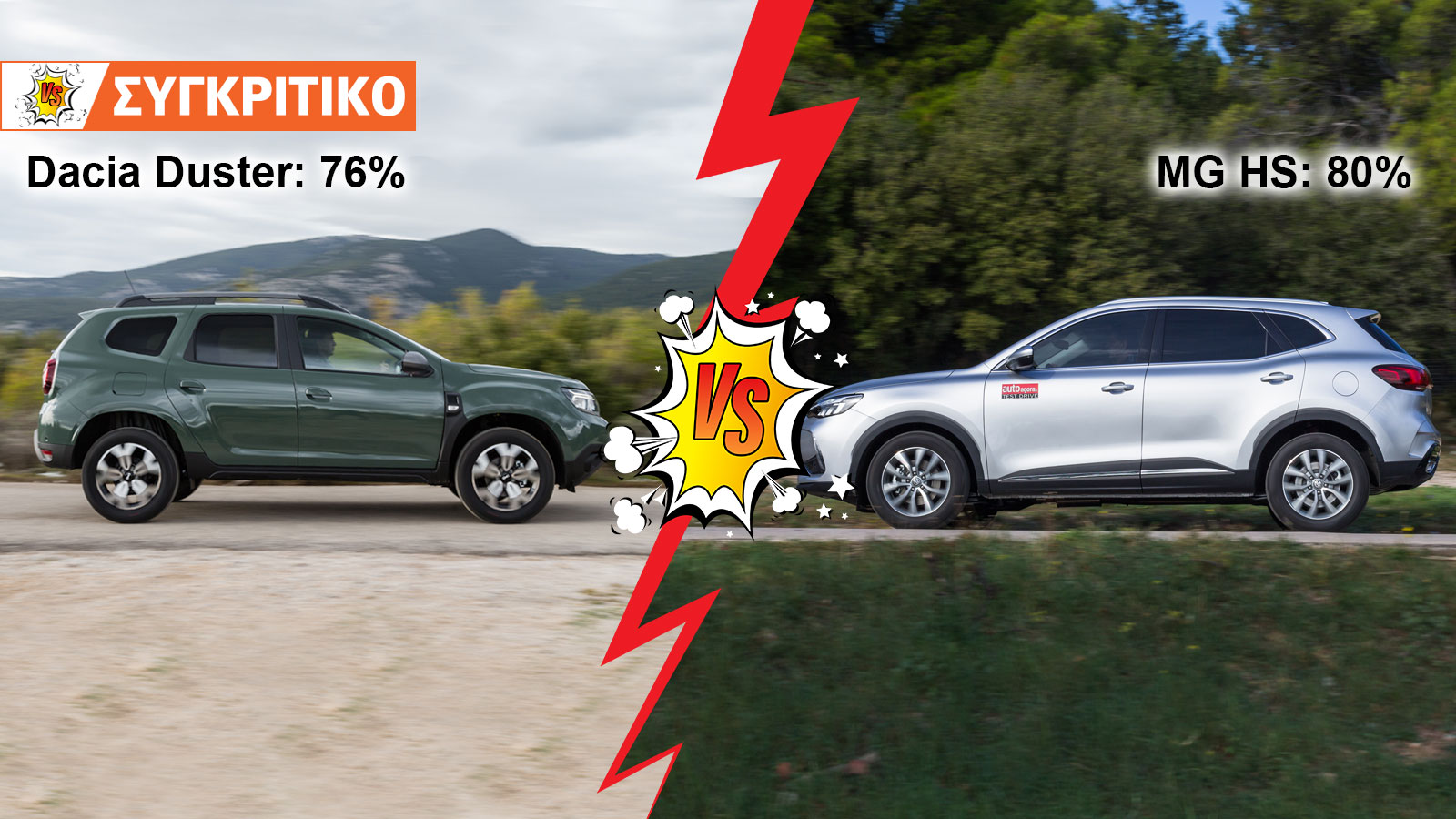 Dacia Duster VS MG HS Συγκριτικό