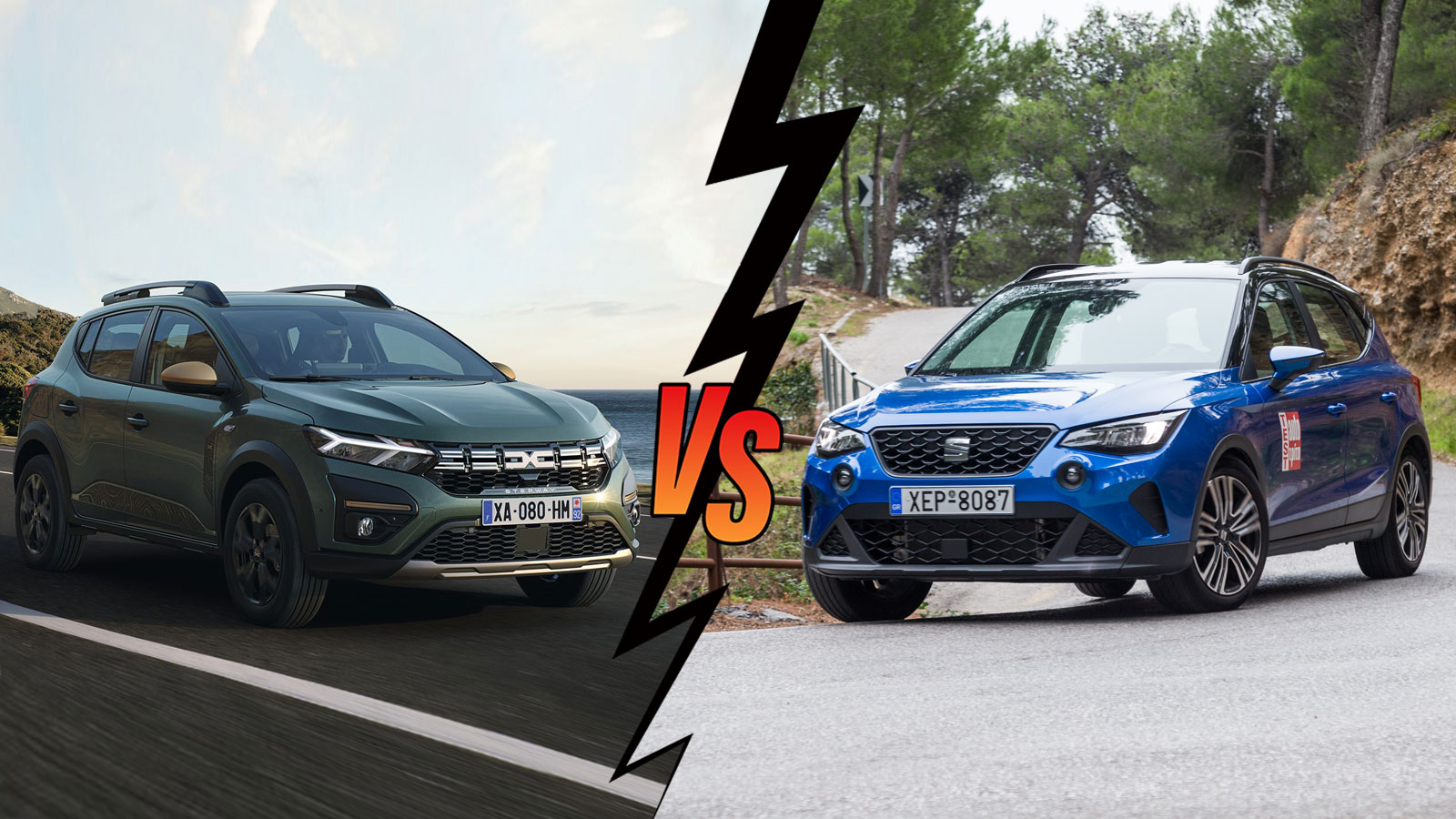 Dacia Sandero Stepway VS Seat Arona Συγκριτικό