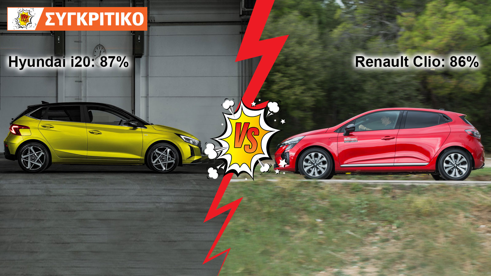 Hyundai i20 VS Renault Clio Συγκριτικό