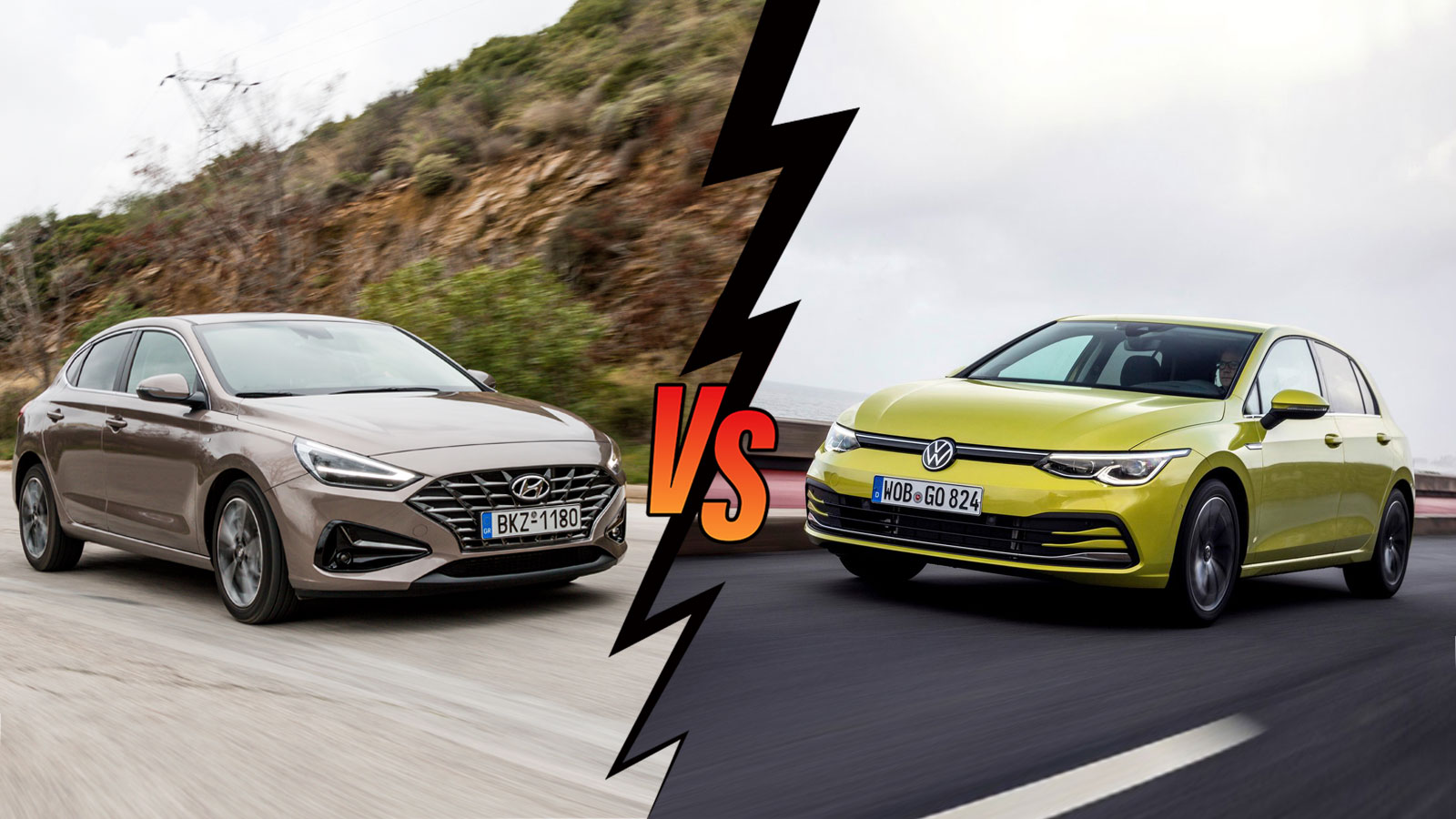 Hyundai i30 Fastback 120ps VS Volkswagen Golf 130ps Συγκριτικό