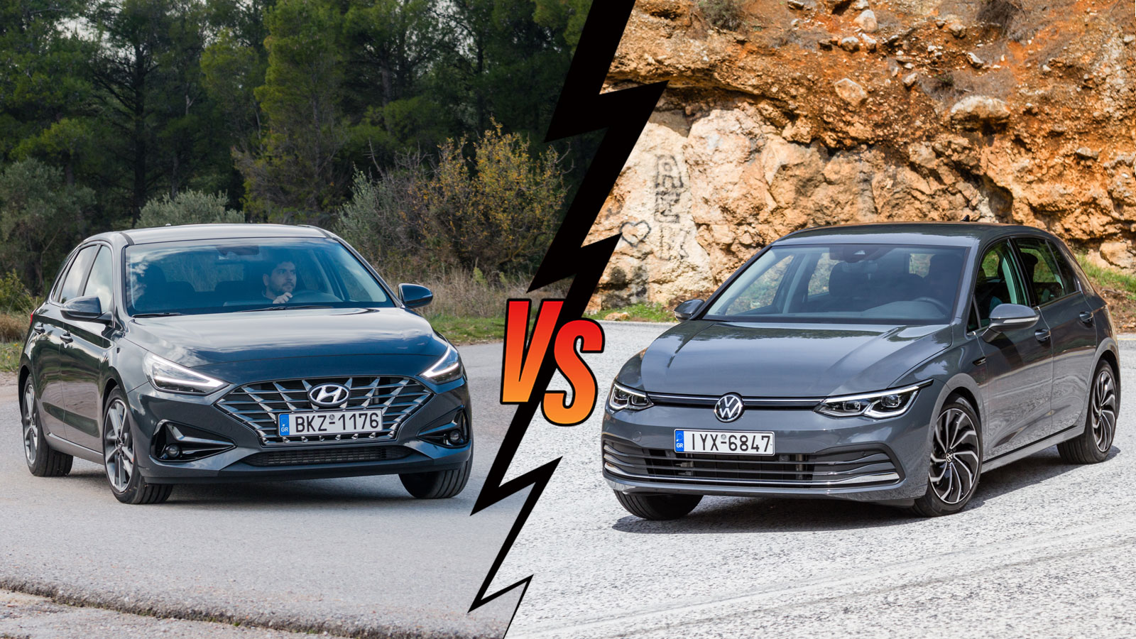 Hyundai I30 Automatic 120ps VS Volkswagen Golf Automatic 110ps Συγκριτικό