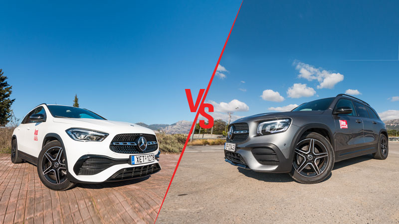 Mercedes GLB Automatic 163ps VS Mercedes GLA Automatic 163ps Συγκριτικό