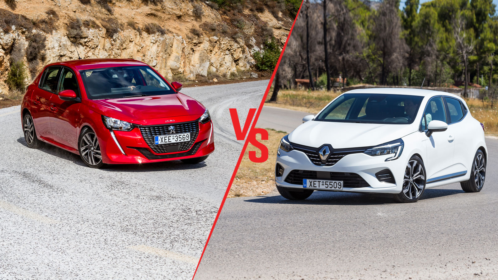 Peugeot 208 100ps VS Renault Clio 90ps Συγκριτικό