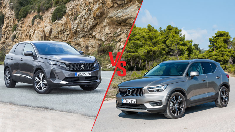 Peugeot 3008 Automatic 130ps VS Volvo Xc40 Automatic 129ps Συγκριτικό