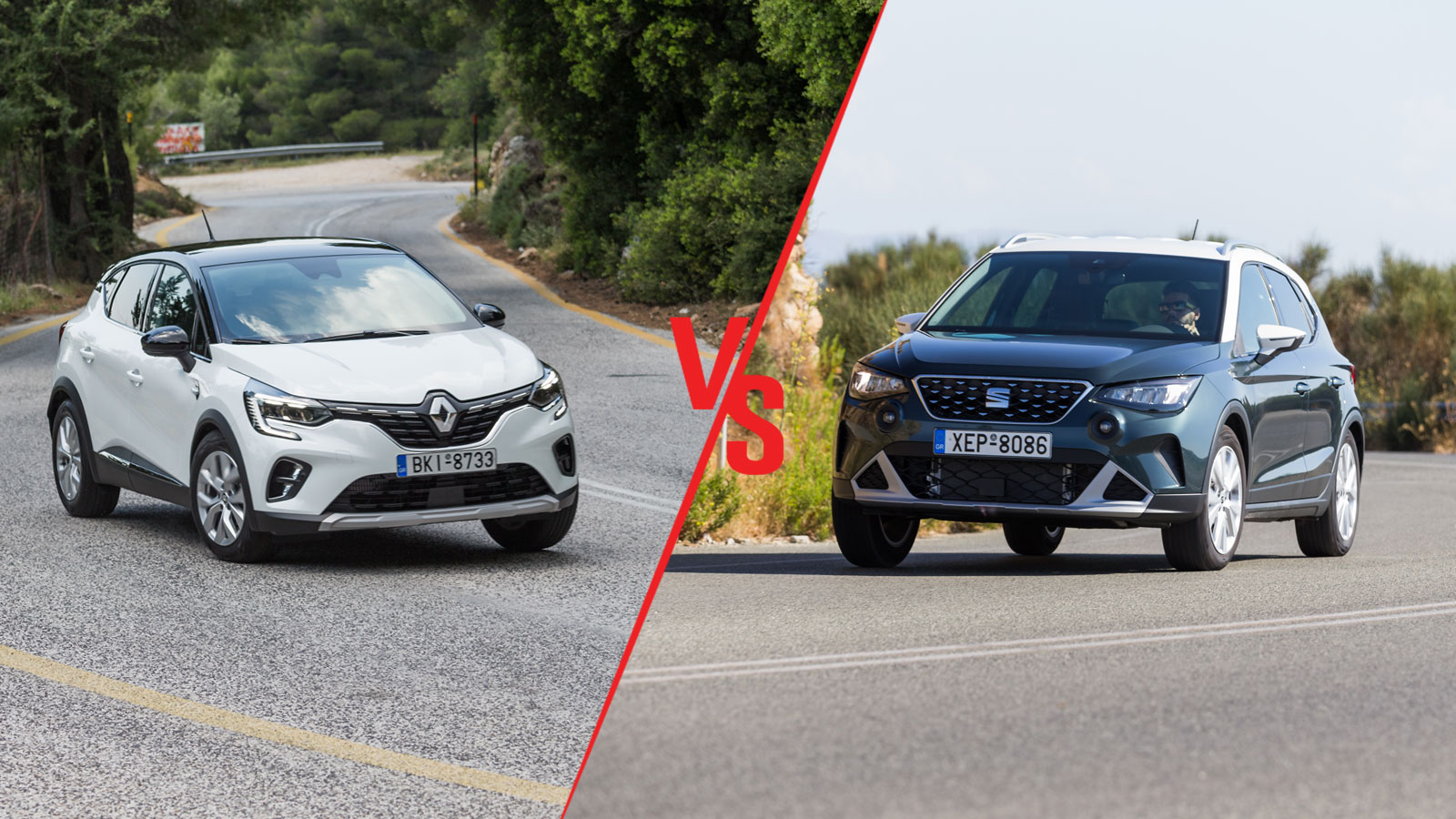 Renault Captur 91ps VS Seat Arona 110ps Συγκριτικό