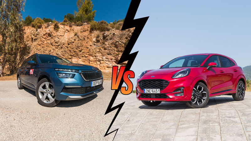 Skoda kamiq 150ps Automatic VS Ford Puma 155ps Automatic Συγκριτικό