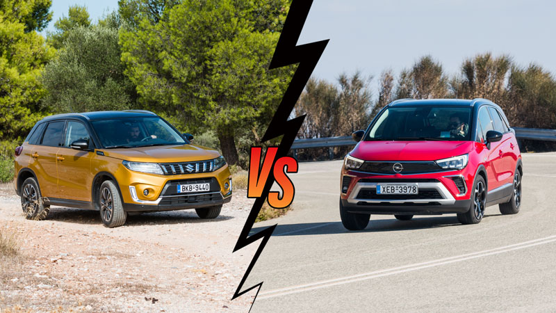 Suzuki Vitara 129ps 4X4 VS Opel Crossland 130ps Automatic Συγκριτικό