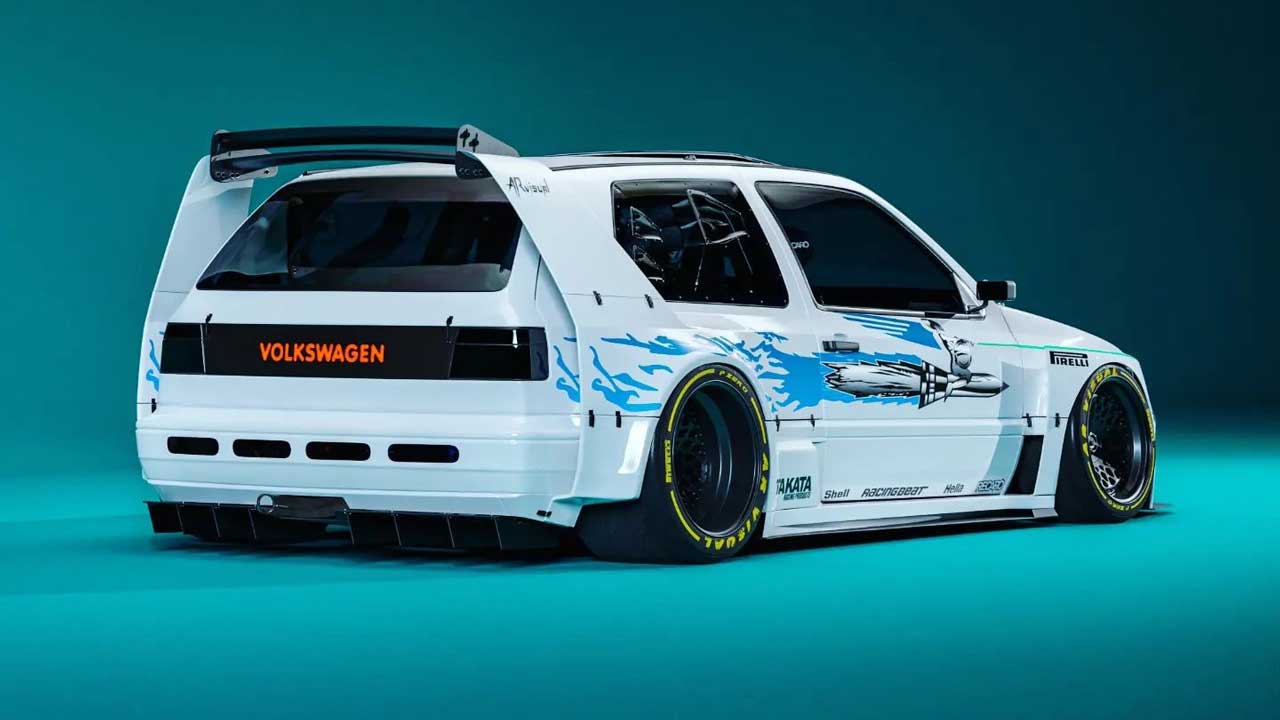 VW Golf Mk3: Με επιθετικό bodykit και ηλεκτρικό