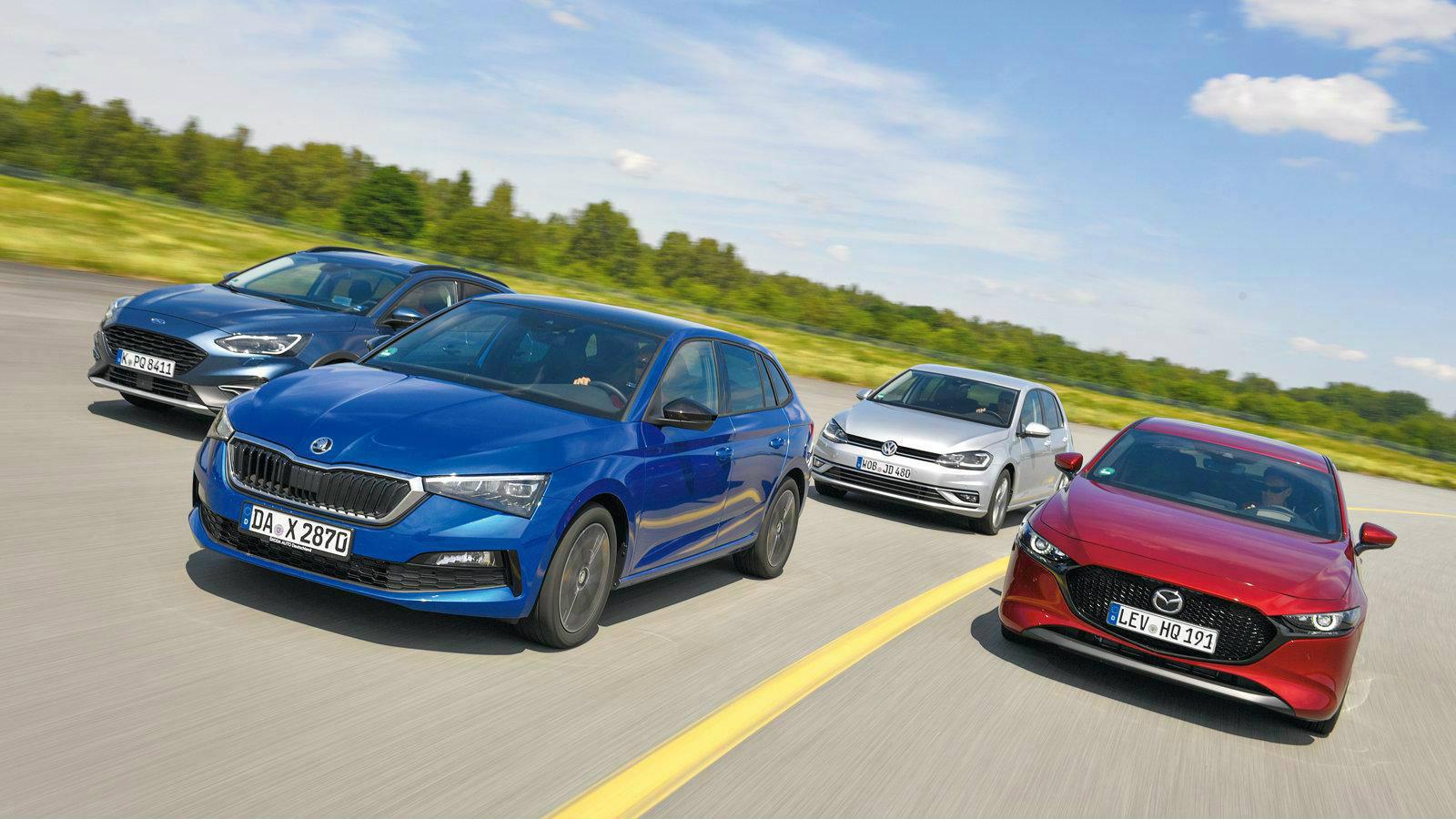 Συγκρίνουμε Skoda Scala, με Mazda 3, VW Golf και Ford Focus 