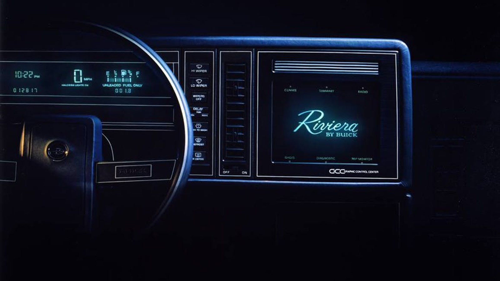 Η Αμερικάνικη Buick Riviera με οθόνη αφής το 1986