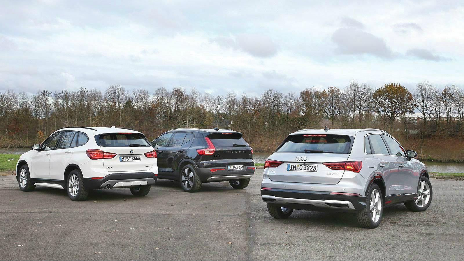 COMPACT SUV TEST: Audi Q3- BMW X1- Volvo XC40