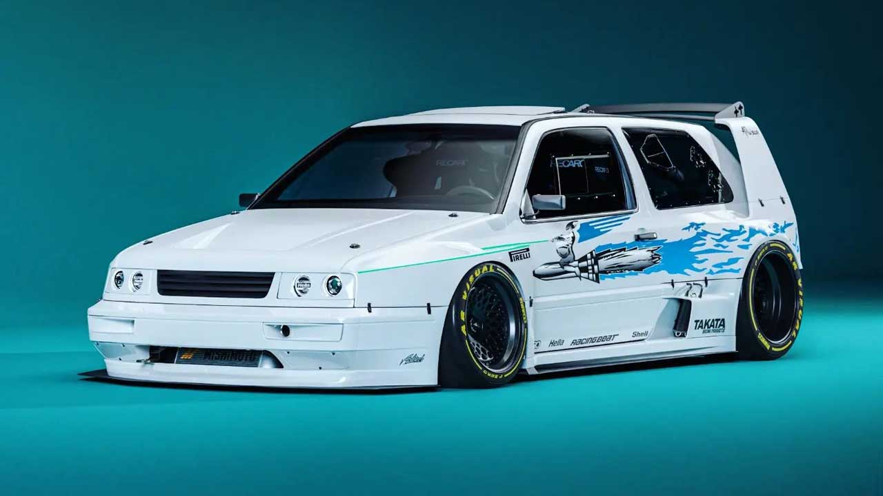 VW Golf Mk3: Με επιθετικό bodykit και ηλεκτρικό