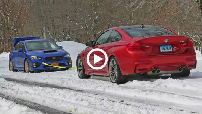 Διελκυστίνδα: BMW M4 vs Subaru WRX STI [video]