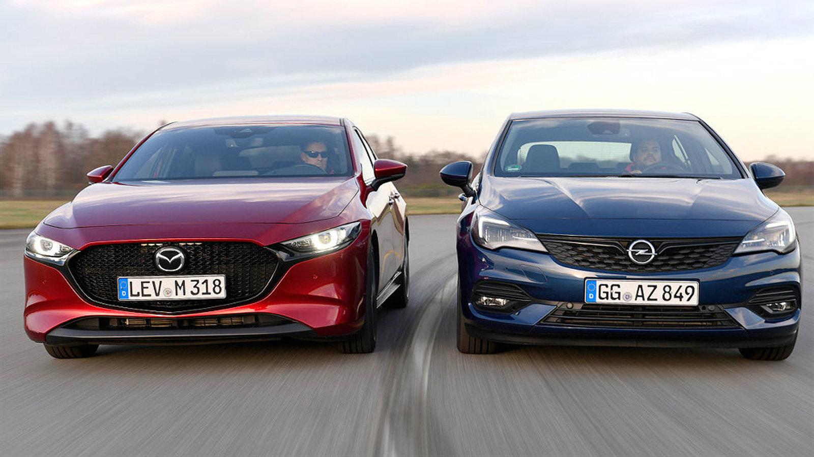 Συγκρίνουμε το νέο Opel Astra με το Mazda 3