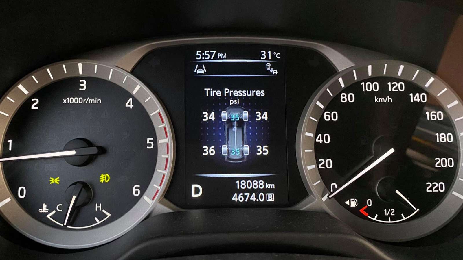 Tire Pressure Monitoring System: Βλέπει την πίεση των ελαστικών σου