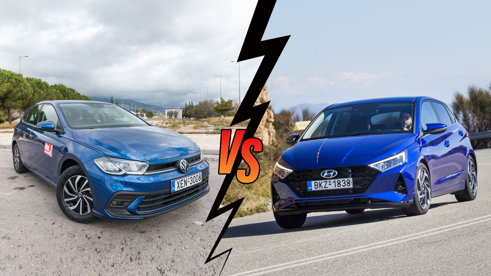 Volkswagen Polo 95ps VS Hyundai i20 100ps Συγκριτικό