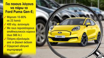 Για ποιους λόγους να πάρω Ford Puma Gen-E; Για ποιους λόγους να πάρω Ford Puma Gen-E;