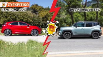 Ford Puma VS Jeep Renegade Συγκριτικό