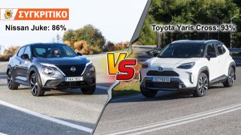 Nissan Juke Hybrid VS Toyota Yaris Cross Hybrid Συγκριτικό