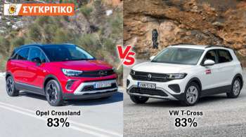 Opel Crossland VS Volkswagen T-Cross Συγκριτικό Opel Crossland VS Volkswagen T-Cross Συγκριτικό