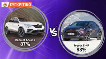 Renault Arkana Hybrid VS Toyota C-HR Συγκριτικό