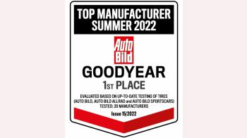 Goodyear: Bραβείο «Κατασκευαστής Θερινών Ελαστικών 2022» από την Auto Bild