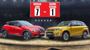 Το υβριδικό Juke κερδίζει το αντίστοιχο Vitara Το υβριδικό Juke κερδίζει το αντίστοιχο Vitara