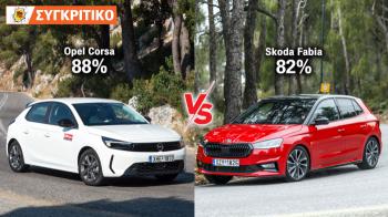 Opel Corsa Hybrid 136 PS VS Skoda Fabia 150 PS Opel Corsa Hybrid 136 PS VS Skoda Fabia 150 PS