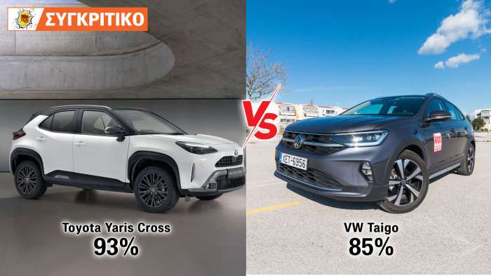 Toyota Yaris Cross VS VW Taigo Automatic Συγκριτικό