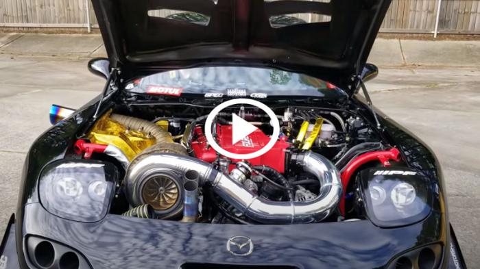 4 ρότορες και κιβώτιο F1 σε Mazda RX-7 [video]