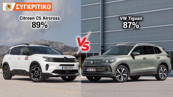 Citroen C5 Aircross 136 PS VS Volkswagen Tiguan 150 PS