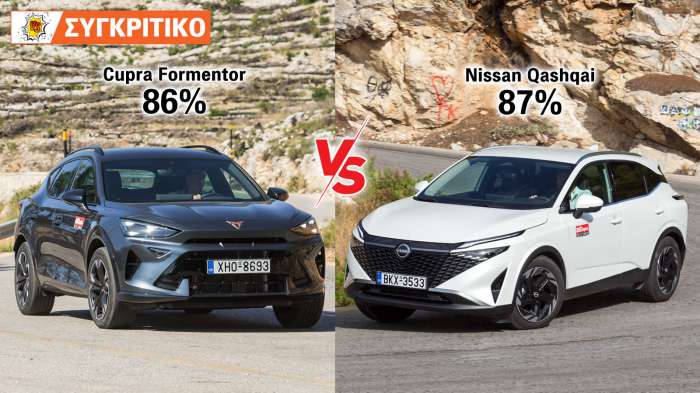 Cupra Formentor 150 PS VS Nissan Qashqai 158 PS 