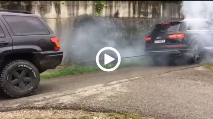 Διελκυστίνδα: Cherokee vs Audi Q7 [video]