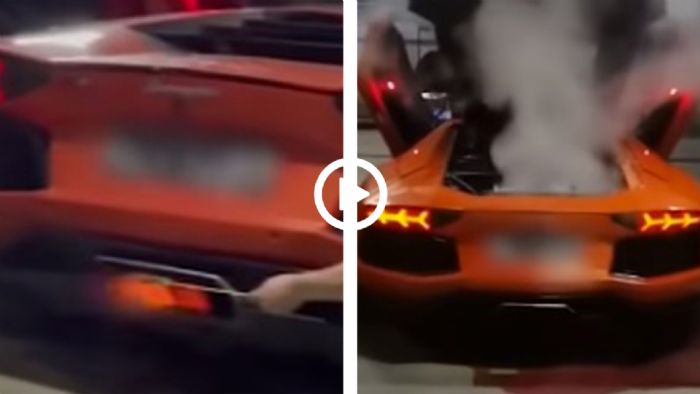 Έκανε σουβλατζίδικο την Lamborghini [video]