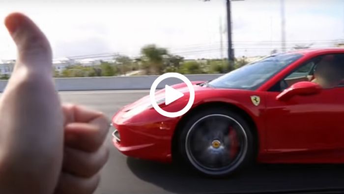 Ferrari σε ρόλο Τζανετάκου καρπαζοεισπράκτορα [video]