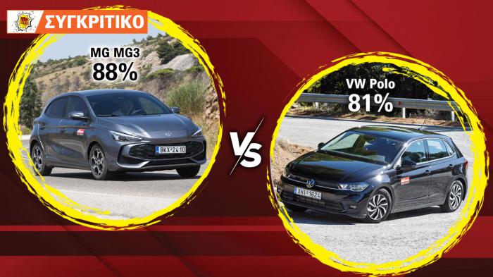 MG MG3 Hybrid+ 197 PS VS Volkswagen Polo 95 PS 