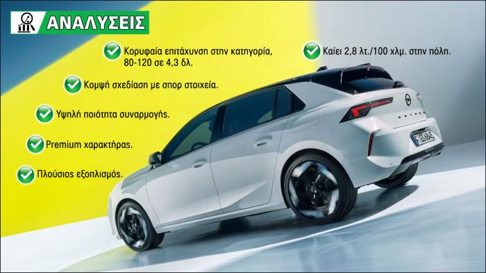 Opel Astra PHEV GSe: Συνδυάζει οικονομία με υψηλές επιδόσεις