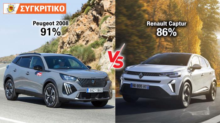 Peugeot 2008 100 PS VS Renault Captur 90 PS 