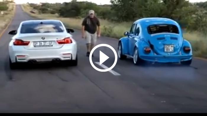 Σκαραβαίος κτήνος ρεζιλεύει BMW M4, M6 και Golf R [video]