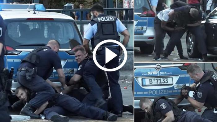 Τέσσερις αστυνομικοί χτυπούν ακινητοποιημένο κλέφτη [video]