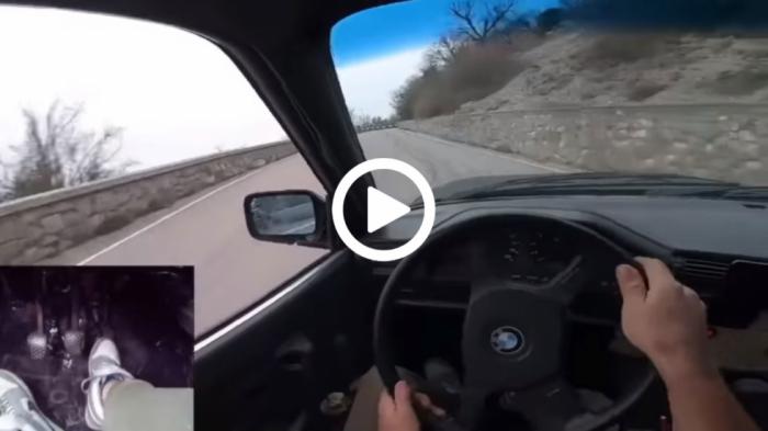 Ζωγραφίζει τους δρόμους με Bmw E30 [video]