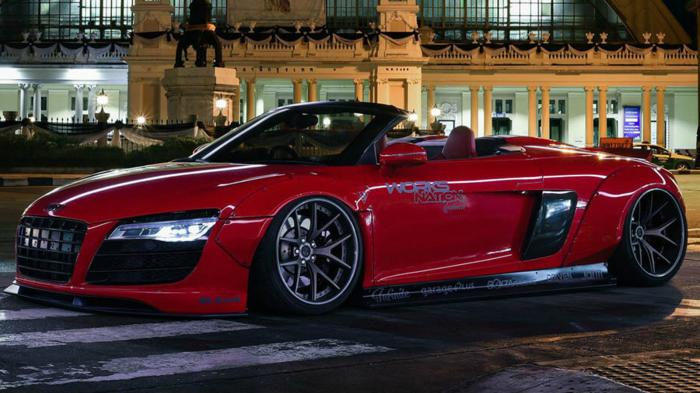 Το Audi R8 Spyder εφοδιάζεται με τον γνωστό 5,2 λίτρων V10.