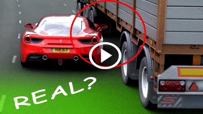 Πέρασε η Ferrari κάτω από το φορτηγό? [video]