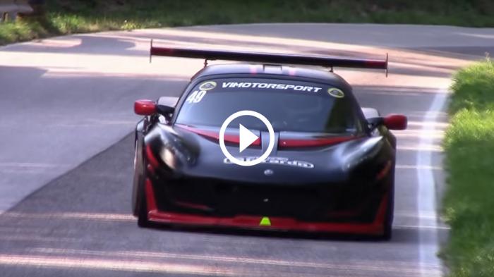 Lotus Exige στρίβει σαν να είναι σε ράγες [video]