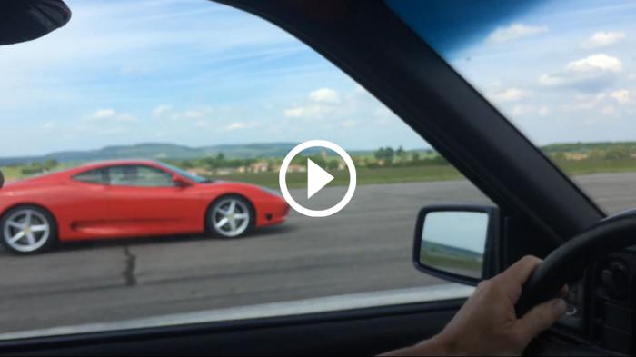 Opel Kadett ξεφτιλίζει Ferrari 360! [video]