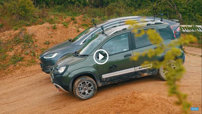 «Γλέντι» από Fiat Panda Cross σε Tesla Model X [video]