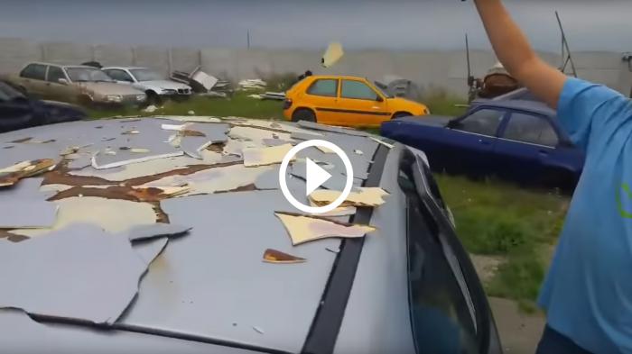 Ένα Peugeot 206 «χτισμένο» με στόκο [video]