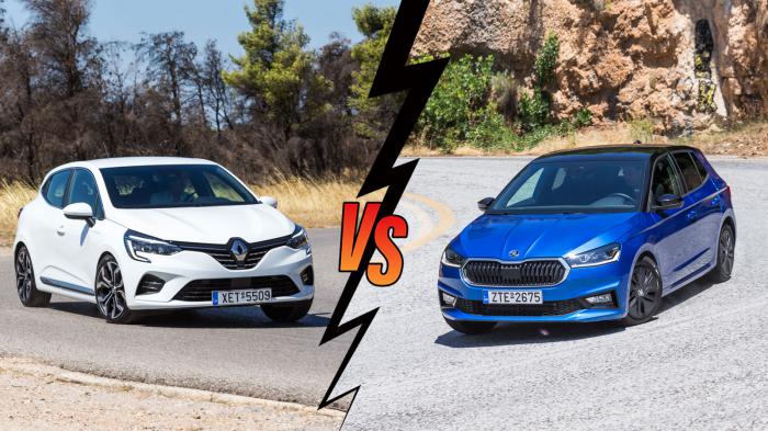 Renault Clio 90ps VS Skoda Fabia Automatic 110ps Συγκριτικό