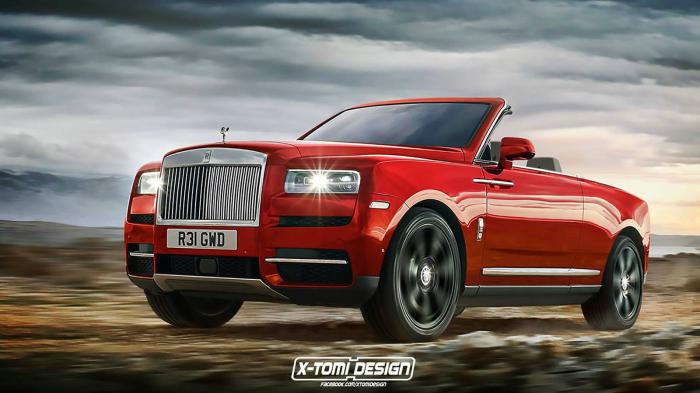 H Rolls-Royce Cullinan κάμπριο.